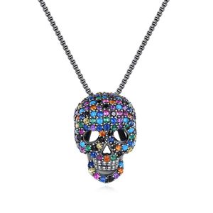 Hip Pop Fashion Jewelry Retro Skull Pendant Necklaces for Women Men Party Accessories Punk Femme Collier Christmas Gift