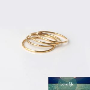 Basic Minimalist One Two Three AAA Cz Stone Filled Thin Gold Rings for Women Set di anelli in acciaio inossidabile impermeabile Prezzo di fabbrica design esperto Qualità