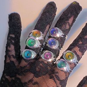 Anéis Mágicos venda por atacado-4 moda mood anel mulheres nova chegada criativa abertura magia mudança olho anel jóias