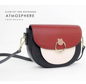 Mode axelväskor vår och sommar högkvalitativ kvinna väska crossbody hit color trendy mix match design handväska handväska