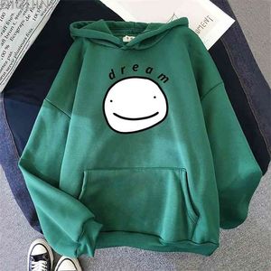 Dream Hoodie Anime Pullover Bluzy Unisex Streetwear Mężczyźni Bawełna Punk Ubrania Wiosna / Zima Harajuku Wams Wram Black 12 210813