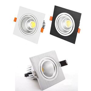 Downlights Dimmabable LED Downlight Corn Spotlight Tavan Işığı 7W 9W 12W 15W 20W 25W Gömülü Kare Panel