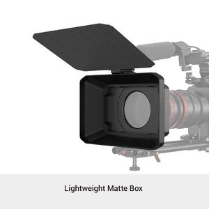 Camera Lightweight Clamp-On Matte Box Aluminum with Carbon Fiber Top Flag Accessories