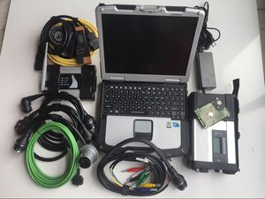 Diagnozuj narzędzie MB Star C5 Multiplekser dla BMW ICOM Następny WiFi HDD 1TB Najnowsze oprogramowanie 2w1 z laptopa CF30 RAM 4G Pełny zestaw