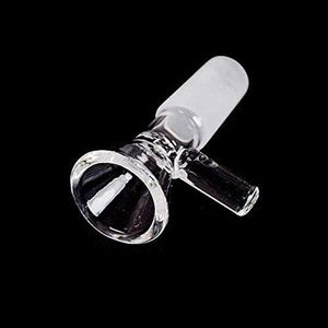 Clear 14mm Male joint glass bowls Pyrex Glass Pipe Transparent Tobacco Hookah Adapter Thick Bongs Pipes Handcraft Smoking Shisha Tube Herb Dry Oil Burner wholesale