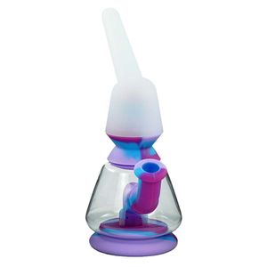 Tubulação de água fumando cachimbos petróleo de silicone bongs bodbler tabaco colorido