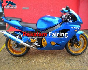 Fairings Kit för Kawasaki Ninja ZX9R 1998 1999 ZX 9R Motorcykeldelar Plastblått Kroppskåpa Cowling Fairing (formsprutning)