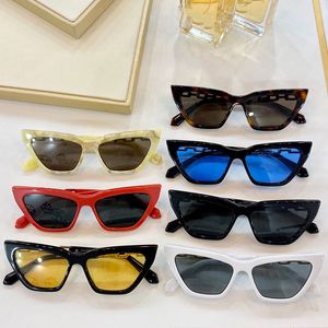 Мужские женские очки от солнцезащитных очков OWRI021F мода классический кошачий кадр мужчин женщин досуг покупок праздник солнцезащитные очки черные / синие линзы анти-UV400S дизайнерское высшее качество