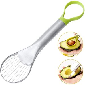 Avocado Slicer and Pitter Fruit Cutter Grater Tool 2 in 1 Stainless Steel Core Remover Kitchen Accessories KDJK2104