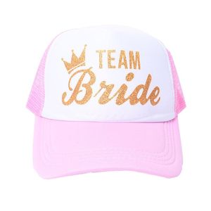 Party Decoration Wedding Bride Att vara Sunshade Letter Cap Bachelorette Tillbehör till