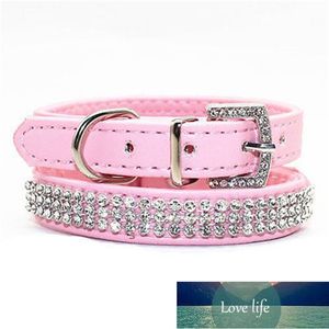 Köpek Yaka Bling Rhinestone PU Deri Kristal Elmas Yavru Kolye Pet Köpek Kedi Yaka Fabrika Fiyat Uzman Tasarım Kalitesi Son Tarzı Orijinal Durum