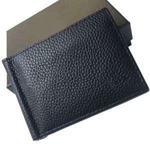 محفظة لبطاقات الائتمان رجال المحافظ الجلدية المصممة الأصلية محافظ بطاقة حامل المال مقطع مقطع الرجال مع صندوق