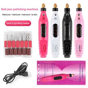 Puntatrice elettrica professionale Manicure Macchina per pedicure Set di levigatura Rimuovi Nail Smalto Attrezzature Strumenti Hot Tslm1