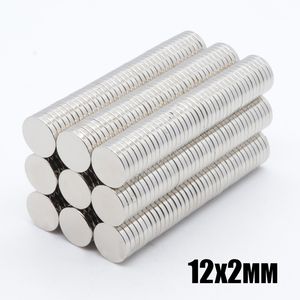 50 pcs N35 ímãs redondos 12x2mm Neodímio NDFEB permanente forte Mini imã pequeno magnético magnético