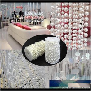 Wholesalel1098Mm Faux Pearl Plastic Strand Beads On A String Craft Roll Two Color Bo4A Bead Caps Xdhtx
