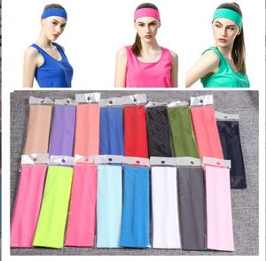 Nowa Moda Solid Sport Joga Taniec Rowerzysta Szeroki Pałąk Kaptur Stretch Wstążka Hairband Elastyczna dziewczyna / Kobiety Wrap Akcesoria do włosów