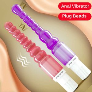 Sex Toy Massager Massage Objekt S/L Jelly Anal Vibrator G Spot Beads Vibrators Butt Plug Sex Toys For Woman Par Masturbator Prostate