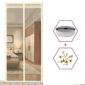 Anti Bug/insect/ Mosquito Net Door Curtain Summer Magnetic Screen Mesh With Free Magic Stickers Mosquitera Puerta & Drapes