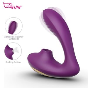 Tracy s Dog Sucking G Spot Clit Dildo Vibrators Clitoris Stimulator With Speeds Sex Toys Female Vibrator Y0320
