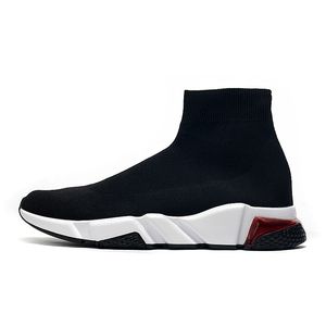Fashion-hott som säljer original man kvinnas skor hastighet tränare sock 1.0 promenad sko paris lady svart vit röd