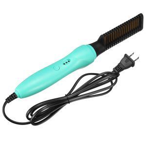 Регулируемый электрический выпрямитель для волос COMBS мокрый сухой выпрямление Керлингская комбинация Anti-Living Curler Styling Tool - красный штекер EU