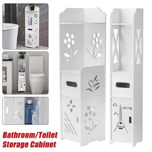 4 lager badrumsskåp rack hörn golv enhet toalett vävnad lagringslådor hyllor köksskåp 211112
