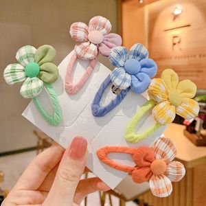 Moda Bambini Forcina Fiore Barrette BB Clip Cartoon Flower Bangs Barrettes Forcine Kids Hairgrip Accessori per capelli ragazza