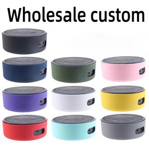 Custodia in silicone per Amazon Echo Dot 2 Custodia protettiva per altoparlante Bluetooth Altoparlanti di colore puro Manicotto in tessuto antipolvere