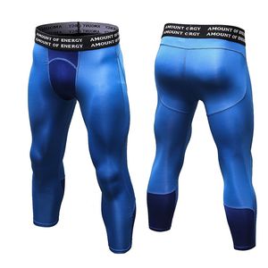 Men Gym 3/4 Leggings New Compression Sports Tights Sweat Pants For Men Jogging Trousers Running Quick Dry Sporswear Fitness