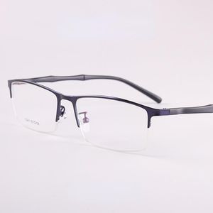 Fashion Sunglasses Frames Half-Rim Glasses Frame Customized Prescription Optical Men's Business Metal Wholesale 1541