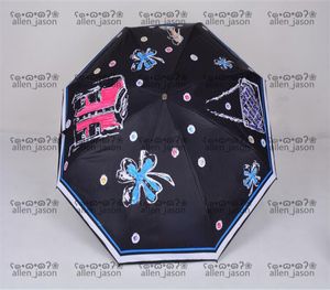 Personality Wild Umbrellas Hipster Cool Folding Luxury Umbrellas Top Quality Outdoor Travel Designer Multifunction Sun Umbrellas