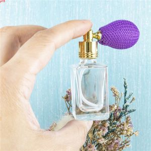 Mini Flat Rectangle Portable Glass Perfume Nebulizer Bottles 10ml Empty Vaporizer Cosmetics Bottle with Atomizer Refillable 5pcgood qty