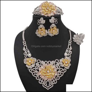 Earrings & Necklace Jewelry Sets Womens Mticolor High-Quality Retro African Suit, Dubai Fashion, Drop Delivery 2021 Yjr2M