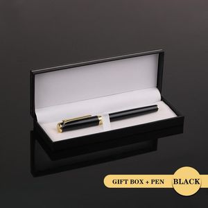 Długopisy Długopisy Metal Pen Set 0,5 mm Czarny Luksusowy Niestandardowy Logo Reklama Piłka dla School Student Papiernicze Biuro