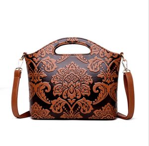 Çiçek Desen Tasarımı Kadın Omuz Çantaları Lüks Tasarımcı Kadınlar Orijinal Deri Crossbody Bag Moda Bayanlar Çanta Sak