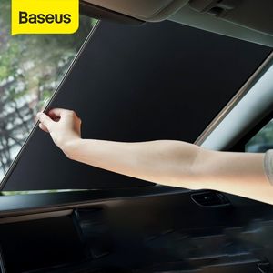 غطاء بايسوس الظل التلقائي قابل للسحب حماية أعمى للسيارة نافذة الزجاج الأمامي الشمس الظل
