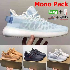 Nieuwste Mono Pack V2 Running Schoenen Ice Mist Clay Cinder White Men Dames Zomer Sneakers Mode Party Winkelen Trainers US