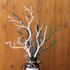 60 PCS Albero essiccato Decorazioni per la casa Rami di corallo di pavone Piante artificiali in plastica Forniture per decorazioni fai da te per matrimoni di Natale