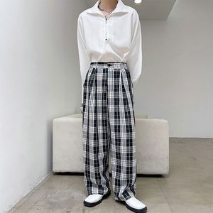 Vintage Trend Düz Pantolon Erkekler Kore Streetwear Moda Gevşek Rahat Pantolon Adam Kadınlar Uzun Pantolon