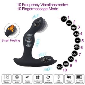 Male Prostate Massager Vibrator Men Gay Heating Remote Control Dildo Anal Vibrators Buttplug Sextoys for Women Masturbators