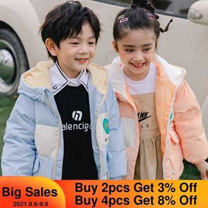 Children Down Jacket 2021 Autumn Winter Baby Girl Clothes kids jacket for Boy Thicken Girl Snowsuit Parkas Boys Clothing 2-8Yrs H0909