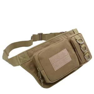 Outdoor Men Tactical Waist Torby Polowanie Rowerowe Wędkarstwo Phone Pack Pack Packs Trwałe Oxford Fanny Bag Camping Piesze wycieczki Plecak Plecak Plecak dla mężczyzn