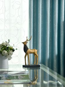 カーテンドレープモダンなシンプルなフルシェード仕上げ厚いフランネルベイウィンドウの雰囲気のカーテンのための雰囲気のカーテン寝室のバルコニーフランス語