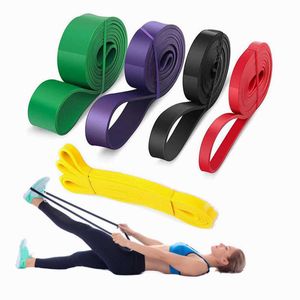 Motståndsband 208cm Fitness Gummiband Unisex Yoga Elastic Bands Loop Gym Expander för övning Sportutrustning H1026