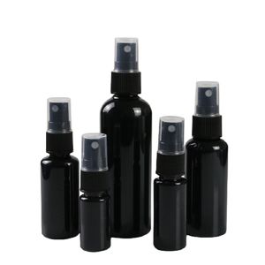 Pet пустая пластиковая черная бутылка Spary Pump Clear Cover пластиковая косметическая упаковка парфюмерия распылитель погребенные контейнеры 10 мл 15 мл 20 мл 30 мл 50 мл 100 мл.