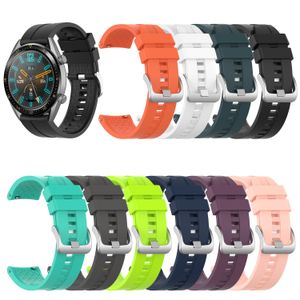 20 / 22mm Snaps Watchband Spor Silikon Band Samsung Galaxy İzle Aktif 2 Huawei GT2 Watch Band Garmin