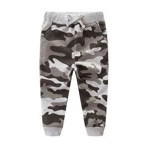 Boys Pants Autumn Winter Sports Trousers Kids Clothing Camouflage PrintedToddler Children Casual 210528