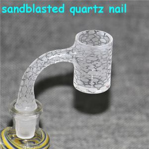 Sandblasted Quartz banger full welding Nails For Smoking water pipe Oil dab Rigs Bongs Glass Ash Catchers
