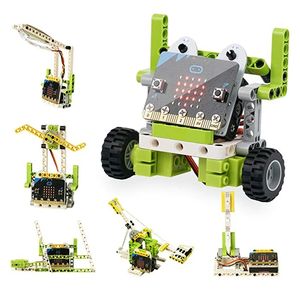 Microbit Çocuk Programlama Elektronik Yapı Taşları 6 in 1 Kit RC Akıllı Robot - Host ile