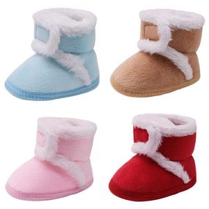 Dogeek vinter varm fleece baby flicka snö stövlar för baby flicka pojke anti-silp prewalker booties baby skor toddler sko 0-18 månader g1023